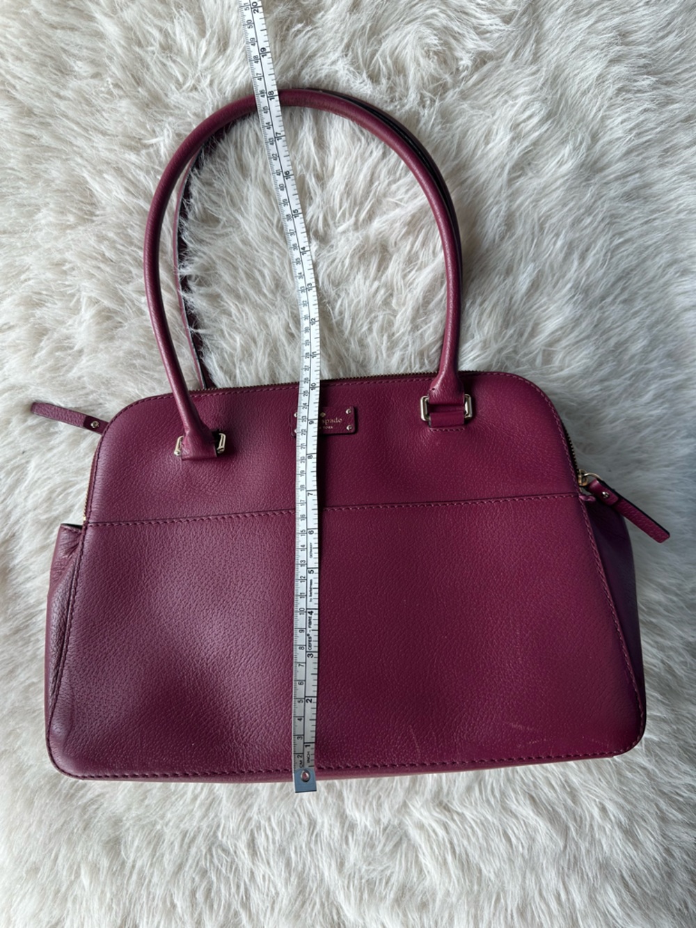 kate spade Plum Leather Satchel - Picture 15 of 16